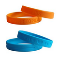 1/2" Debossed Silicone Bracelet